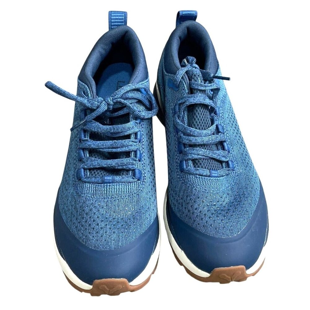 L.L.Bean Mens Blue Mesh Trail Sneakers With Rubber Soles Size 9